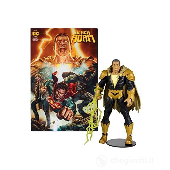 DC Page Punch Black Adam+Comic 7inch Af