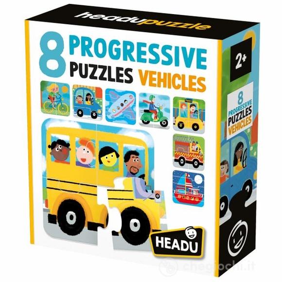 8 Progressive Puzzle Vehicles (MU59056)