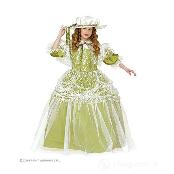 Damigella (Vestito Con Sottogonna, Cappello) (128 Cm / 5-7 Years)