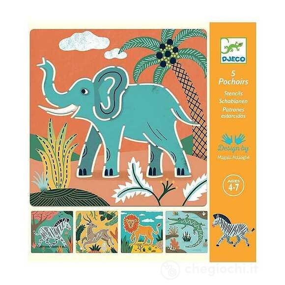 Wild animals - Small gifts for older ones - Stencils (DJ08916)