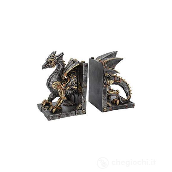 Fermalibri Steampunk Dragon Bookends