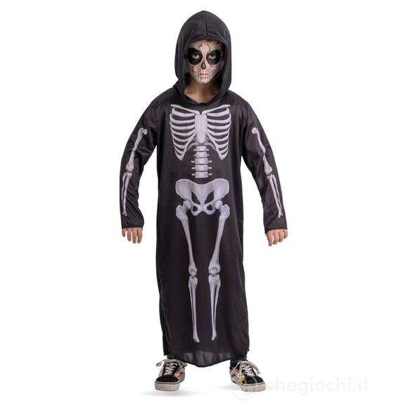 Costume Tunica Scheletro Con Cappuccio T.U. (V-VII)