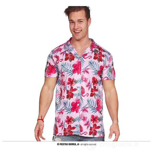 Camicia Hawaiana Fenicotteri Taglia M (18927)