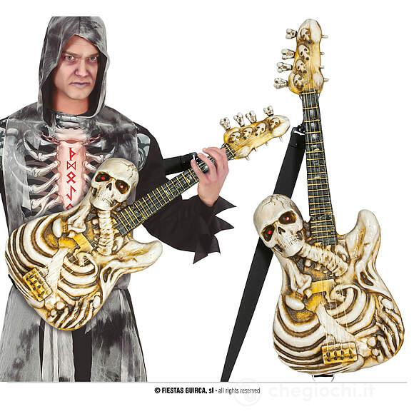 Chitarra Scheletro Con Luce E Suono 58 Cm (24930)