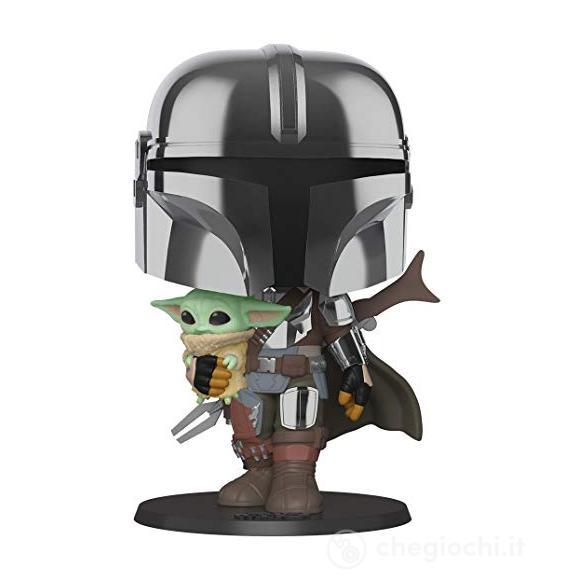Star Wars - The Mandalorian - Pop Funko Vinyl Figure 380 Mandalorian W/ The Child 25cm