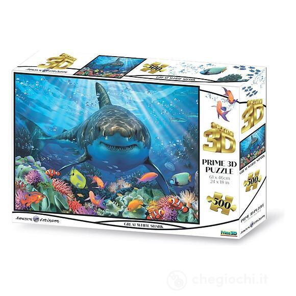 Howard Robinson grande squalo bianco Prime 3D Puzzle 500 pezzi