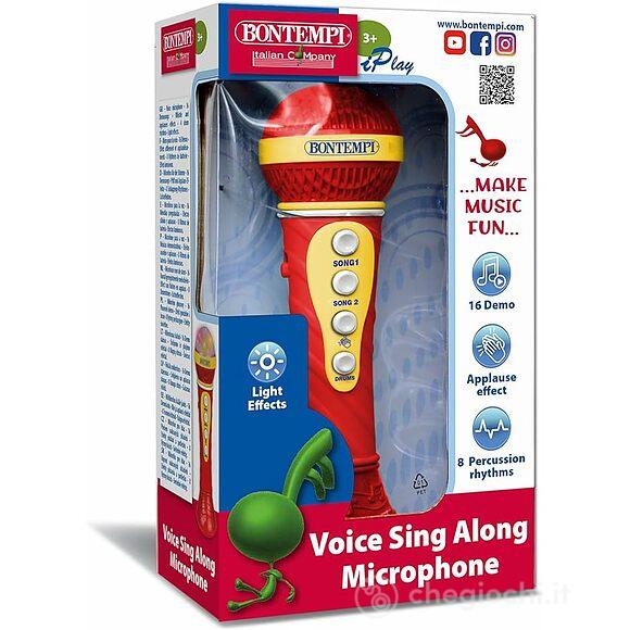 Microfono Karaoke Con Effetti Luminosi Rosso (41-2020)