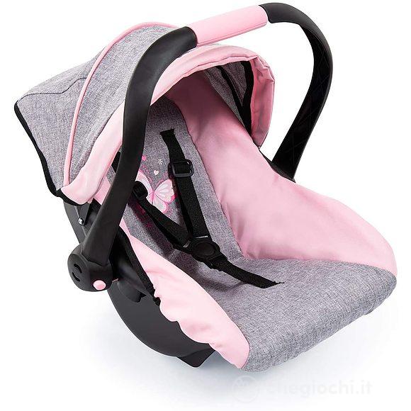Seggiolino per macchina grigio/rosa (67933AA)