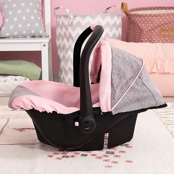 Seggiolino per macchina grigio/rosa (67933AA)