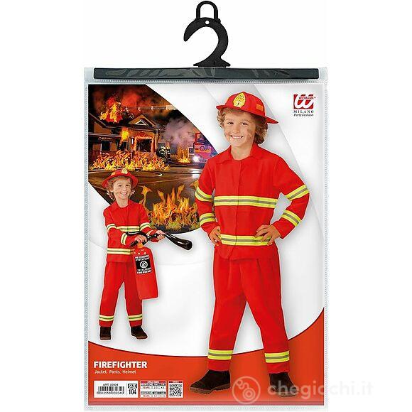 Costume pompiere taglia 5-7 anni 128 cm