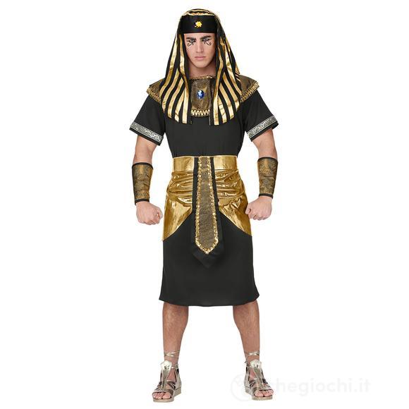 Costume Faraone da Uomo Taglia S (tunica, cintura, collare, bracciali, copricapo)