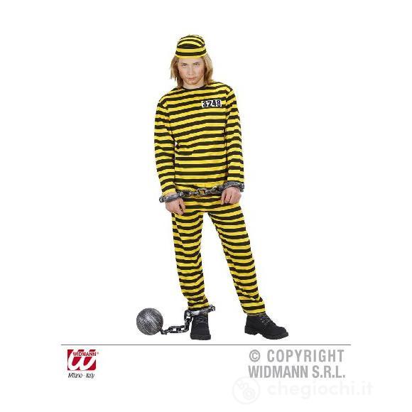 CARCERATO giallo/nero (casacca, pantaloni, cappello)