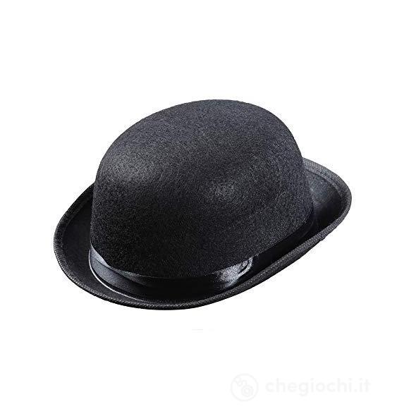 Bombetta nera in feltro - misura bambino (WDM1395B)