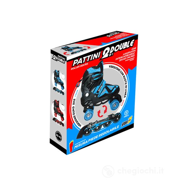 Pattini Double 2 In 1 : 4 Ruote E In Linea 31-34 (707400156)