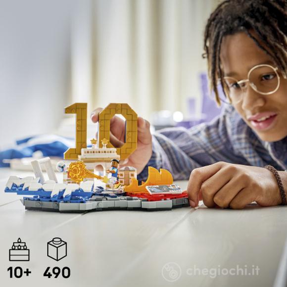 LEGO Editions 43013 Kylian Mbappé – Highlights Calcistici, Giocattolo 3D da Esposizione con Minifigure, Regalo Bambini da 10+