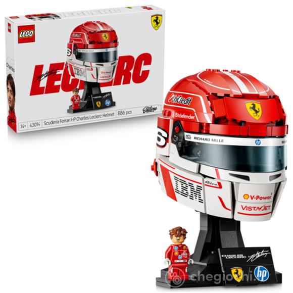 LEGO Editions 43014 Casco di Charles Leclerc Scuderia Ferrari HP con Minifigure F1 da Collezione, Regalo Ragazzi e Fan 14+ (43014)
