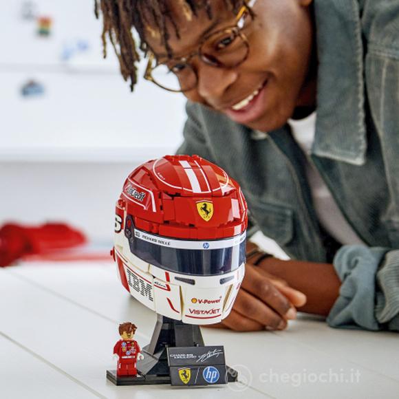 LEGO Editions 43014 Casco di Charles Leclerc Scuderia Ferrari HP con Minifigure F1 da Collezione, Regalo Ragazzi e Fan 14+ (43014)