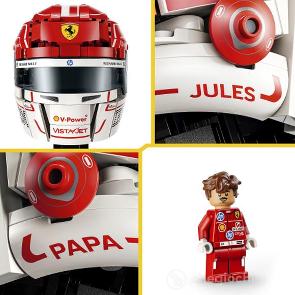 LEGO Editions 43014 Casco di Charles Leclerc Scuderia Ferrari HP con Minifigure F1 da Collezione, Regalo Ragazzi e Fan 14+ (43014)