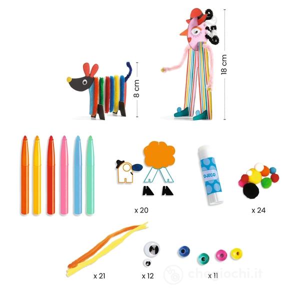 Scatola Creativa - Kit Multiattività -Tutto Si Usa! - 6 Omini E Cani (DJ00956)