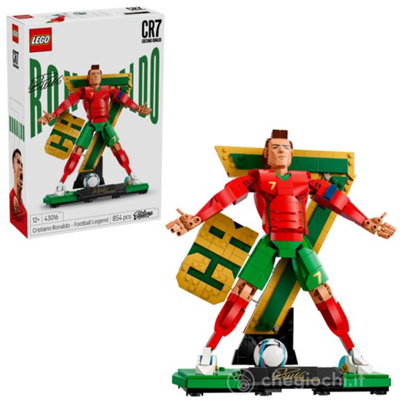 LEGO Editions 43016 Cristiano Ronaldo – Leggenda del Calcio, Action Figure Giocattolo 3D da Esposizione, Regalo Bambini 12+
