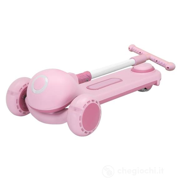 Monopattino 3 Ruote Buggy Rosa Con Ruote Luminose