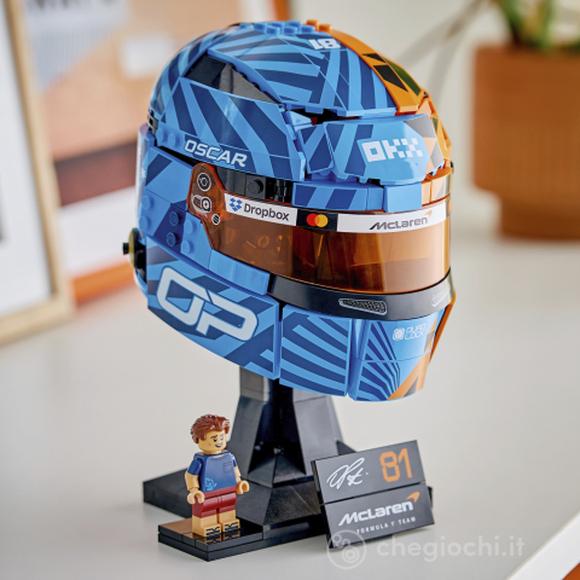 LEGO Editions 43017 Casco di Oscar Piastri McLaren Mastercard F1 Team, Gadget F1 con Minifigure da Collezione, Regalo da 14+