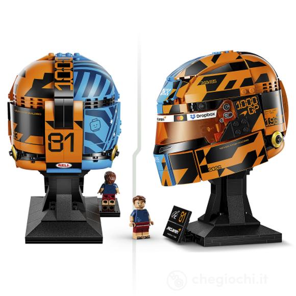 LEGO Editions 43017 Casco di Oscar Piastri McLaren Mastercard F1 Team, Gadget F1 con Minifigure da Collezione, Regalo da 14+