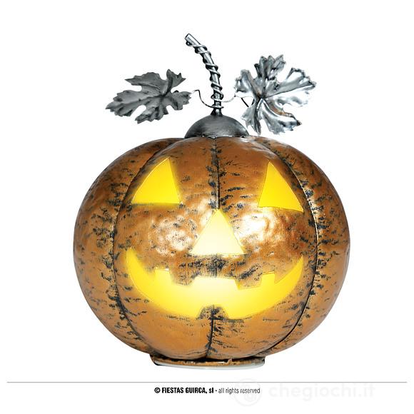Zucca Metalica Con Luce Oro 16 Cm (24960)
