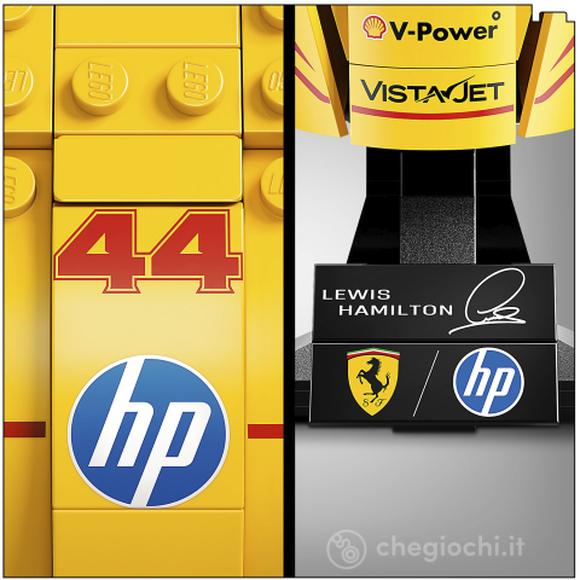 LEGO Editions 43022 Casco di Lewis Hamilton Scuderia Ferrari HP, con Minifigure F1 da Collezione, Regalo Ragazzi e Fan 14+