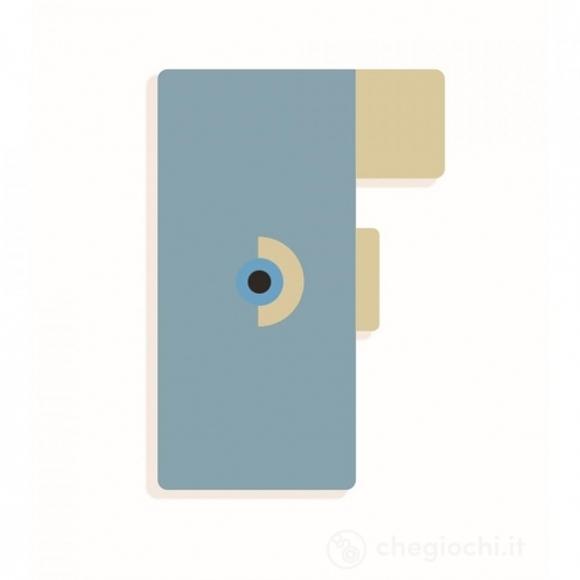 F - Lettera in legno (colore assortito) (DD04965)