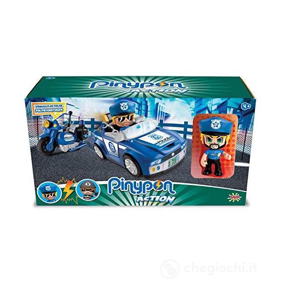 Pinypon Action 2 Veicoli Polizia con Personaggio e Accessori (PNC02000)