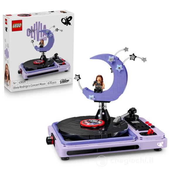 LEGO Editions 43029 La Mezzaluna del Concerto di Olivia Rodrigo, Kit con Giradischi, Vinile e Minifigure, Regalo da 14+ Anni