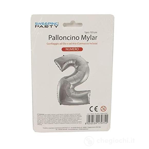 Palloncino Cm.101 N. 2 Col. Argento