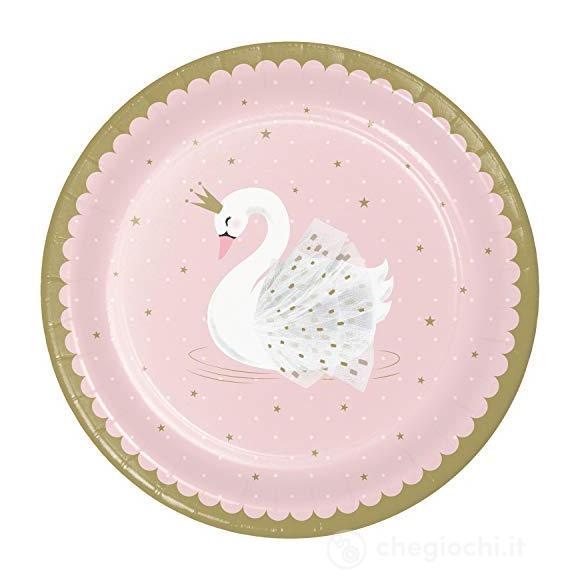 Creative Converting: Plt9 Ss 12/8Ct Stylish Swan Party