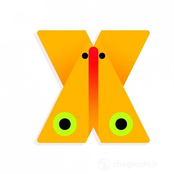 X - Lettera in legno (colore assortito) (DD04983)