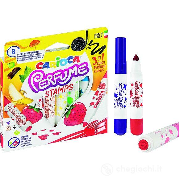 Confezione 8 Pennarelli Con Stampino Profumati Alla Frutta