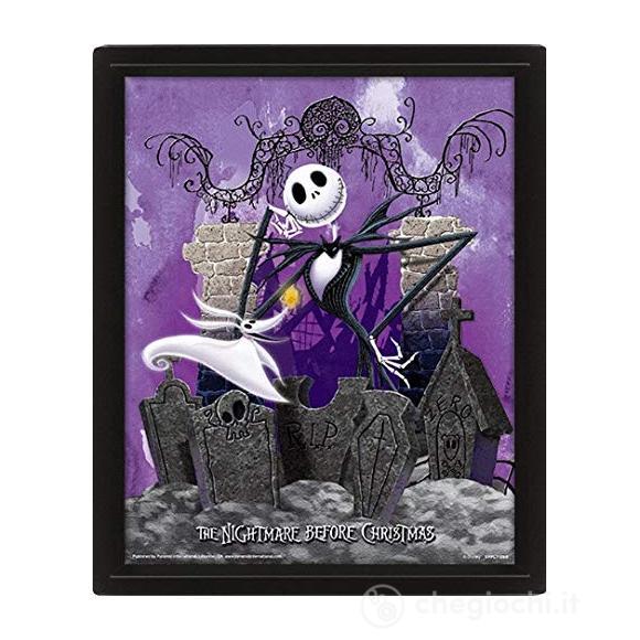 Disney - Nightmare Before Christmas - Graveyard 3D Lenticular Poster 25x20 Cm