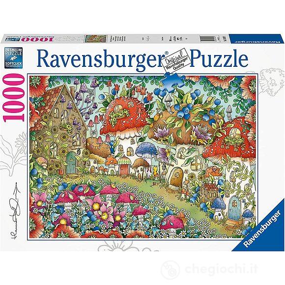 Case di fiori e funghi - Puzzle 1000 pezzi (16997)